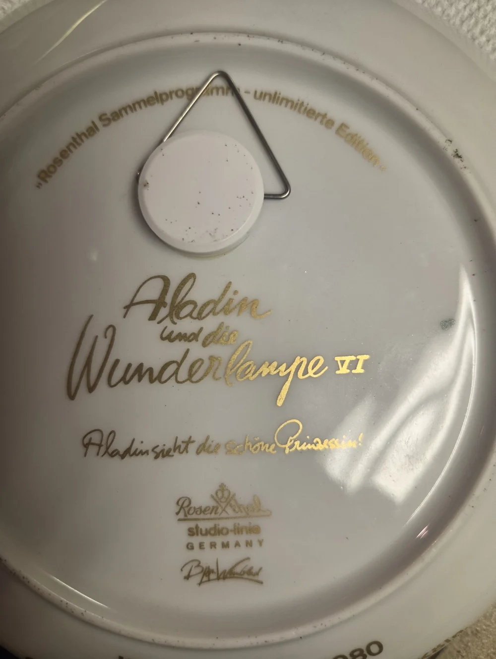 Set of 2 Rosenthal. Bjorn Winblad Aladdin Collector Plates
